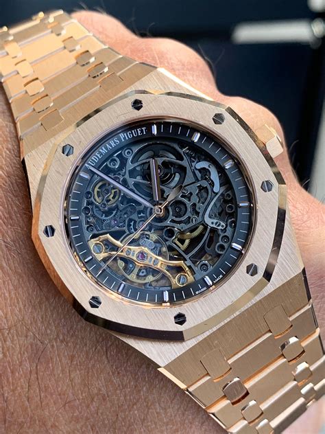 audemars piguet rose gold skeleton|audemars piguet skeleton watch.